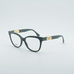 Fendi FE50093I 020 Eyeglasses Grey 54mm Square Frame